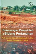 Kewenangan Pemerintah di Bidang Pertanahan