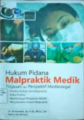 Hukum Pidana Malpraktik Medik