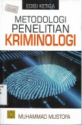 Metodologi Penelitian Kriminologi