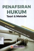 Penafsiran Hukum: Teori & Metode