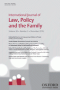 INTERNATIONAL JOURNAL OF LAW, POLICY AND THE FAMILY, VOLUME 30 ISSUE 3, 2016